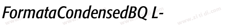 FormataCondensedBQ L字体转换 FormataCondensedBQ L字体转换